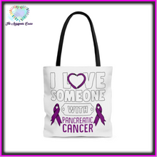 Load image into Gallery viewer, Pancreatic Cancer Love Tote Bag
