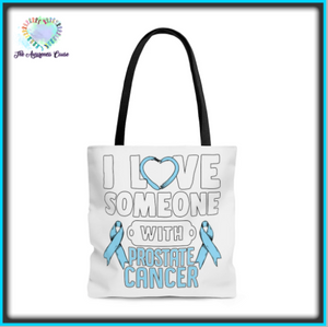 Prostate Cancer Love Tote Bag