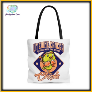 Uterine Cancer Chick Tote Bag