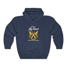 Load image into Gallery viewer, Childhood Cancer My Heart Hoodie
