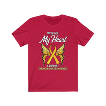 Load image into Gallery viewer, Childhood Cancer My Heart Tee
