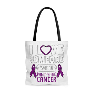 Pancreatic Cancer Love Tote Bag