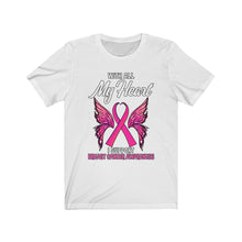 Load image into Gallery viewer, Breast Cancer My Heart Tee
