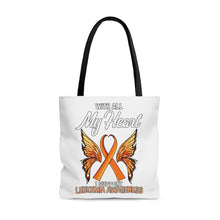 Load image into Gallery viewer, Leukemia My Heart Tote Bag
