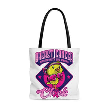 Load image into Gallery viewer, Breast Cancer Chick Tote Bag
