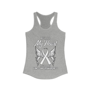Lung Cancer My Heart Tank Top