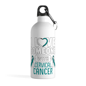 Cervical Cancer Love Steel Bottle