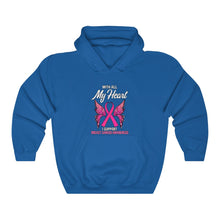 Load image into Gallery viewer, Breast Cancer My Heart Hoodie
