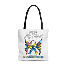 Load image into Gallery viewer, Autism My Heart Tote Bag
